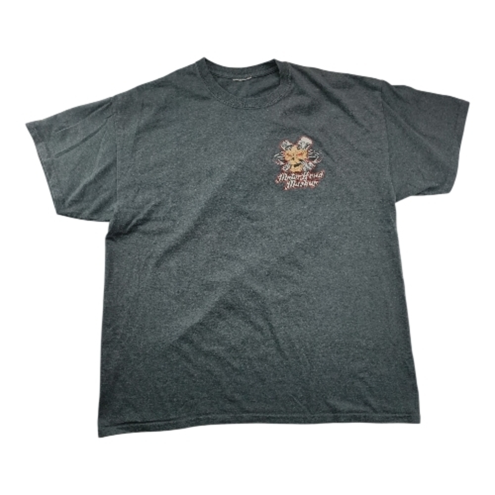 NHRA Vintage Skull Graphic T Shirt Racing Hot Rod Heavy Cotton
